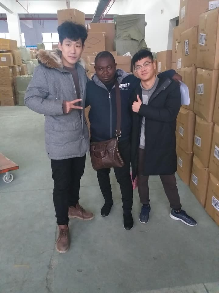 Taiwo picture and china staff
